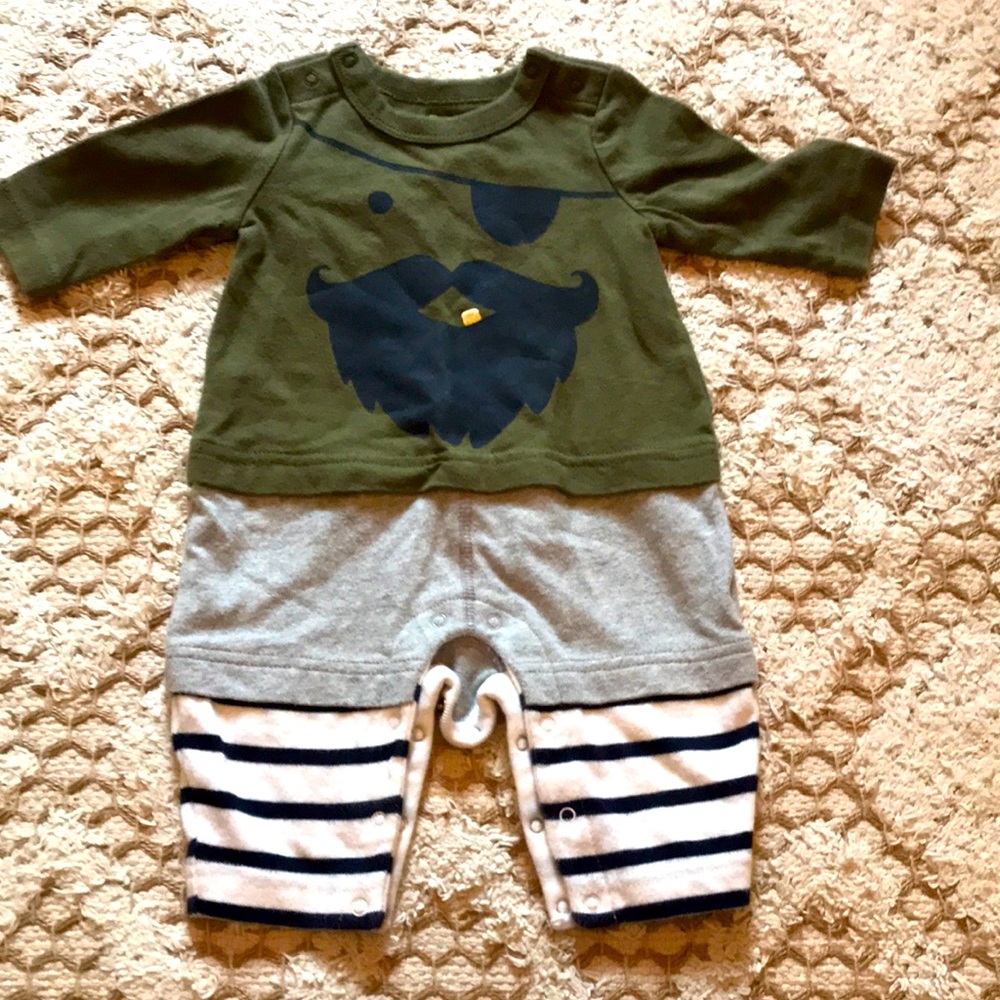 Baby gap pirate one‎ piece 0-3 layered look